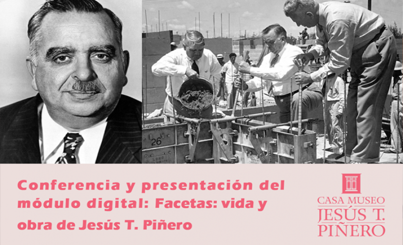 Afiche de la conferencia y presentación del módulo digital: Facetas: Vida y Obra de Jesús T. Piñero para la historia de Puerto Rico.