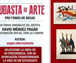 Poster sobre Subasta de Arte Pro Fondo Becas