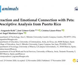 Imagen sobre artículo Interaction and Emotional Connection with Pets: A Descriptive Analysis from Puerto Rico 