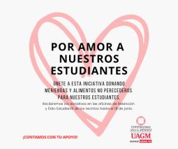 Corazón dibujado con dos lineas para la campaña Por Amor a Nuestros Estudiantes