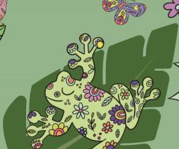 Dibujo de coqui sobre una hoja