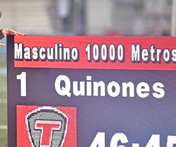 Sebastián Quiñones da la primera marca de las justas de atletismo