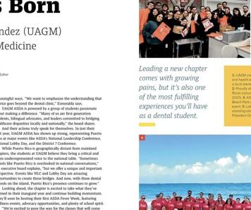 Revista “Contour” destaca al capítulo de ASDA de la UAGM 