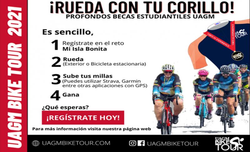 Afiche sobre UAGM Bike Tour 2021