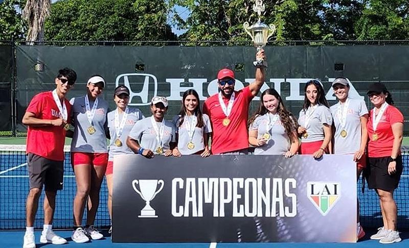 Las taínas son las campeonas del tenis de la LAI