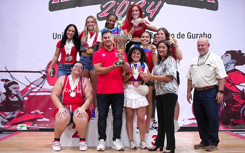 grupo de estudiantes atletas