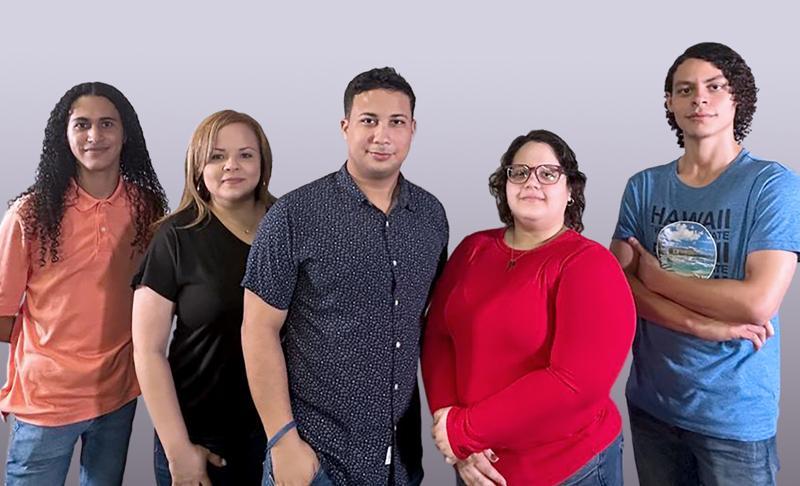 grupo de estudiantes de química