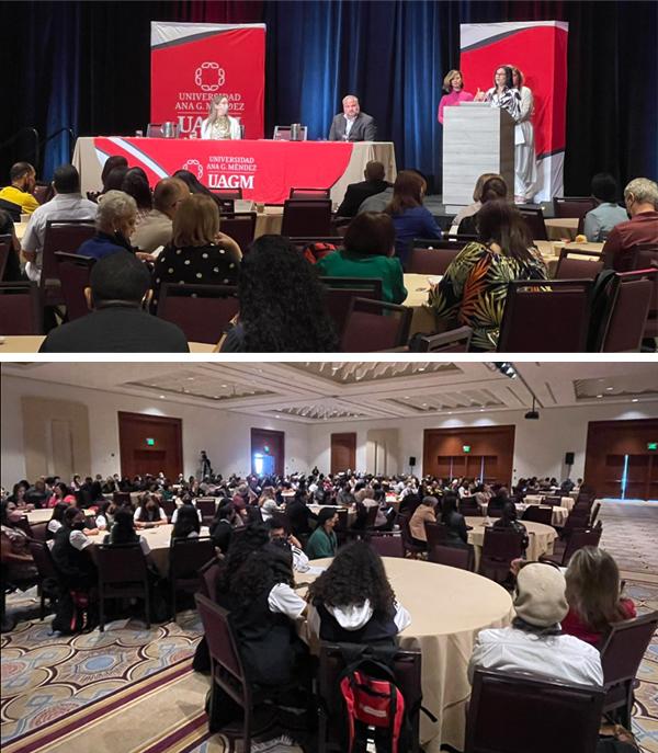 presentadores y los participantes