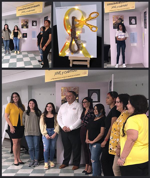 collage de fotos de grupos de estudiantes