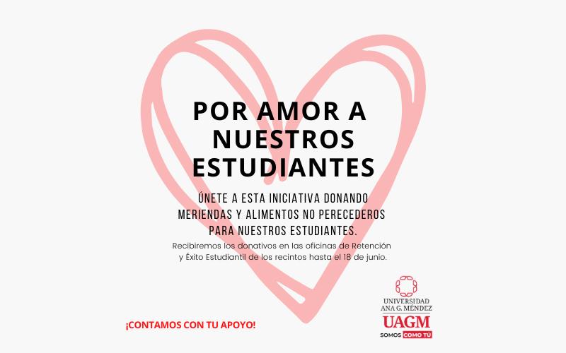 Corazón dibujado con dos lineas para la campaña Por Amor a Nuestros Estudiantes