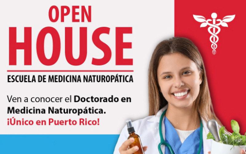 Open House Medicina Naturopática mujer con frasco en la mano