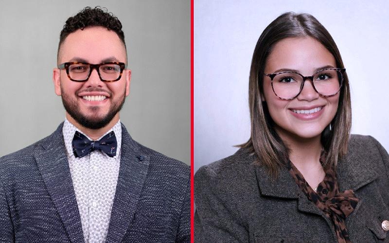 Ezequiel y a Bianca estudiantes de medicina dental