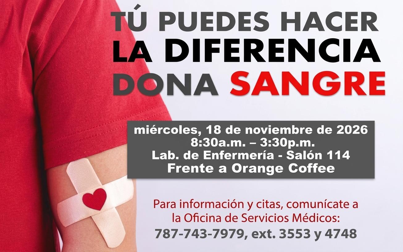 Sangría para el Banco de Sangre del Centro Médico de Puerto Rico