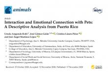 Imagen sobre artículo Interaction and Emotional Connection with Pets: A Descriptive Analysis from Puerto Rico 