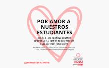 Corazón dibujado con dos lineas para la campaña Por Amor a Nuestros Estudiantes